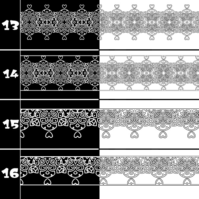 No.213a みそおねぎ飾り枠集