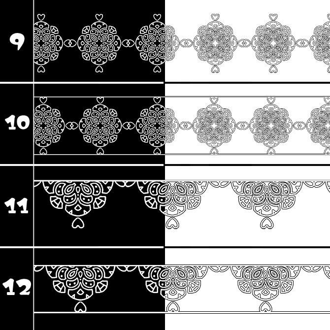 No.213a みそおねぎ飾り枠集