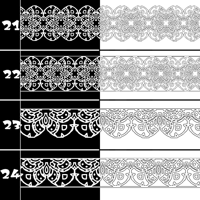 No.213b みそおねぎ飾り枠集