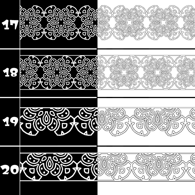 No.213b みそおねぎ飾り枠集