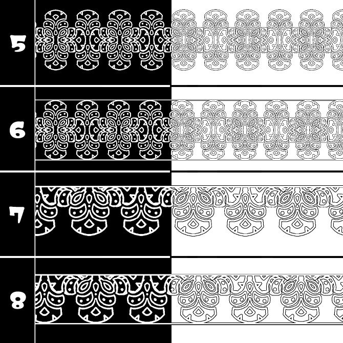 No.213b みそおねぎ飾り枠集
