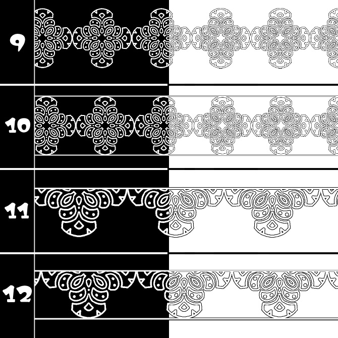 No.213b みそおねぎ飾り枠集