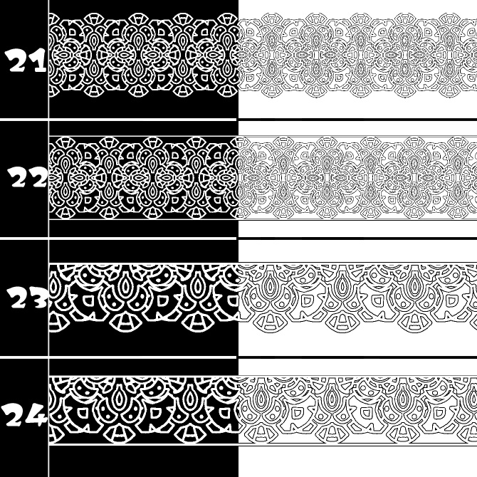 No.213c みそおねぎ飾り枠集