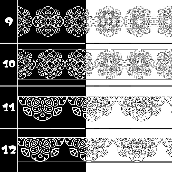 No.213c みそおねぎ飾り枠集