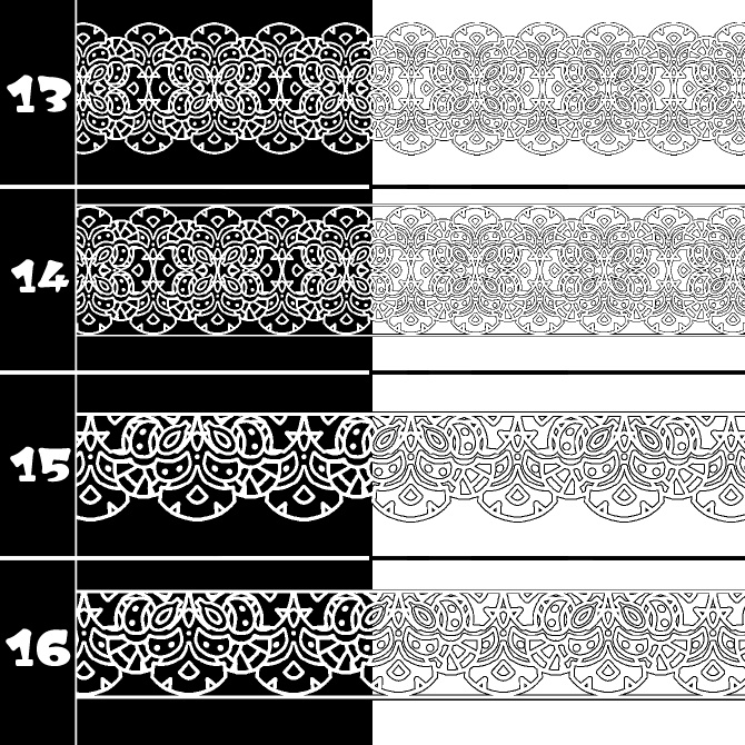 No.213c みそおねぎ飾り枠集