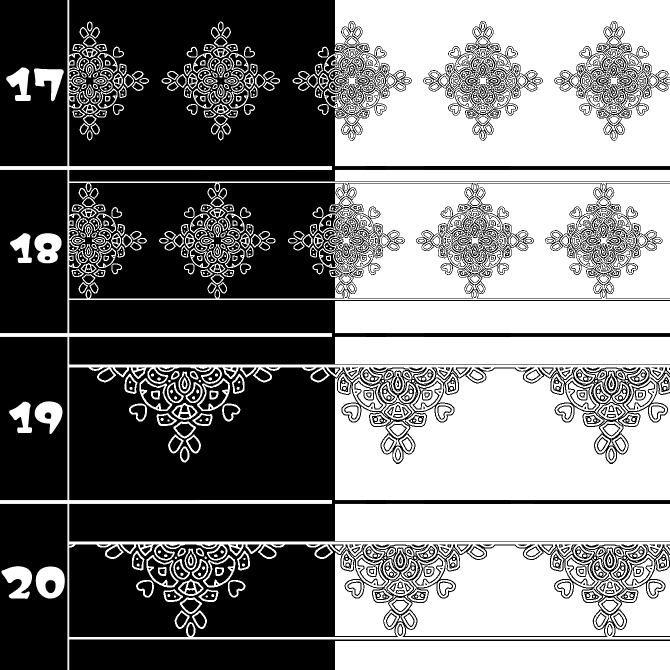 No.213d みそおねぎ飾り枠集