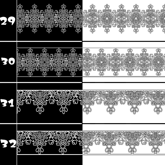 No.213d みそおねぎ飾り枠集
