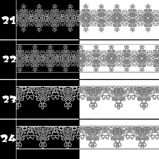 No.213d みそおねぎ飾り枠集