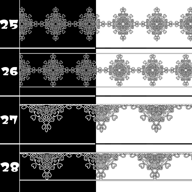 No.213d みそおねぎ飾り枠集
