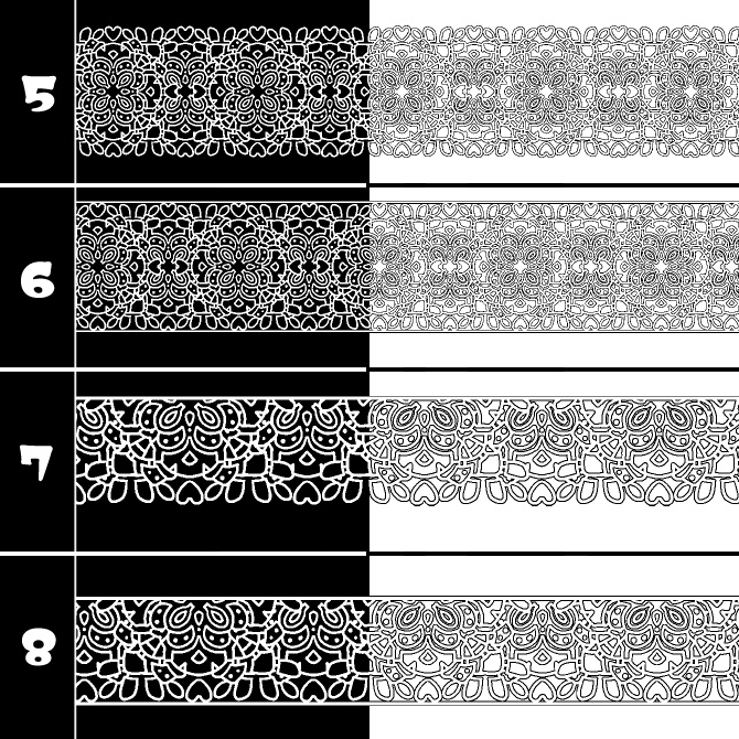 No.213d みそおねぎ飾り枠集
