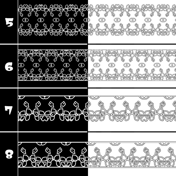 No.213e みそおねぎ飾り枠集