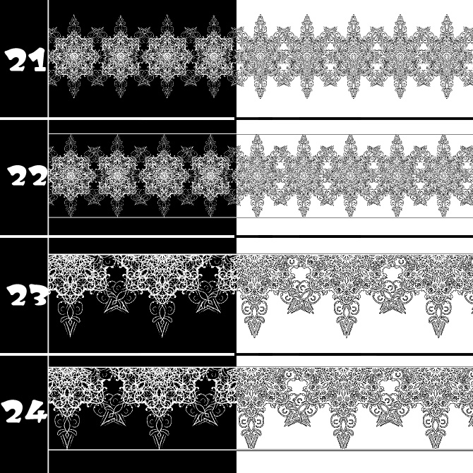 No.214b みそおねぎ飾り枠集