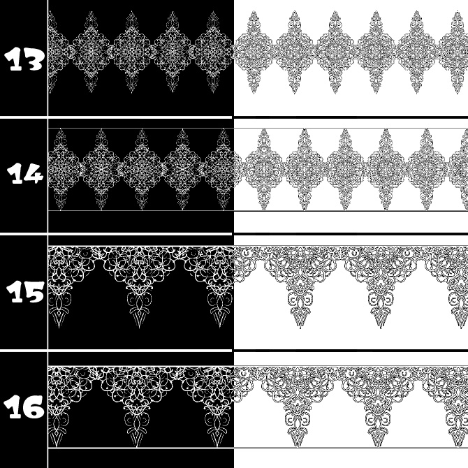 No.214b みそおねぎ飾り枠集