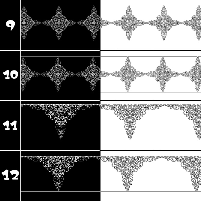No.214b みそおねぎ飾り枠集