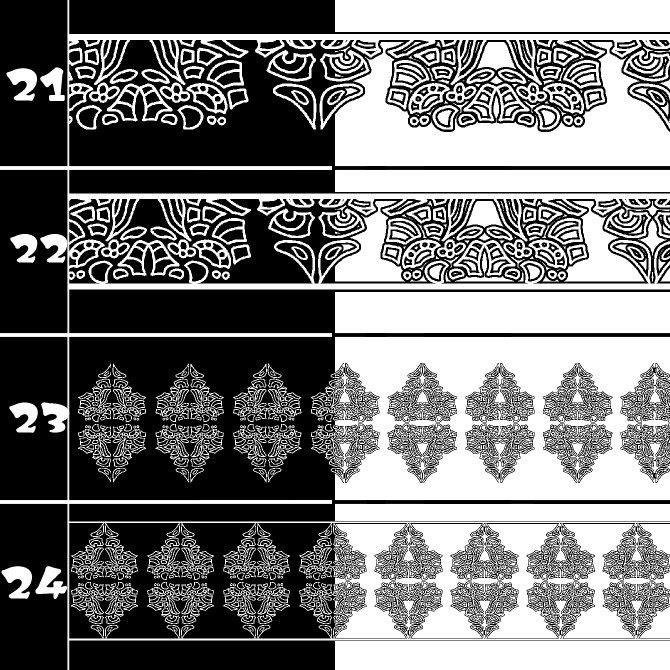 No.215aみそおねぎ飾り枠集