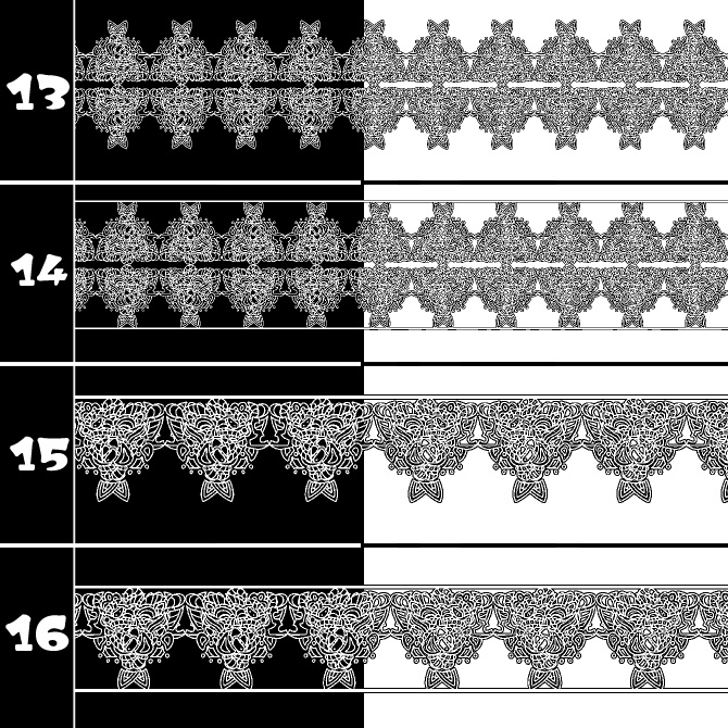 No.215b みそおねぎ飾り枠集