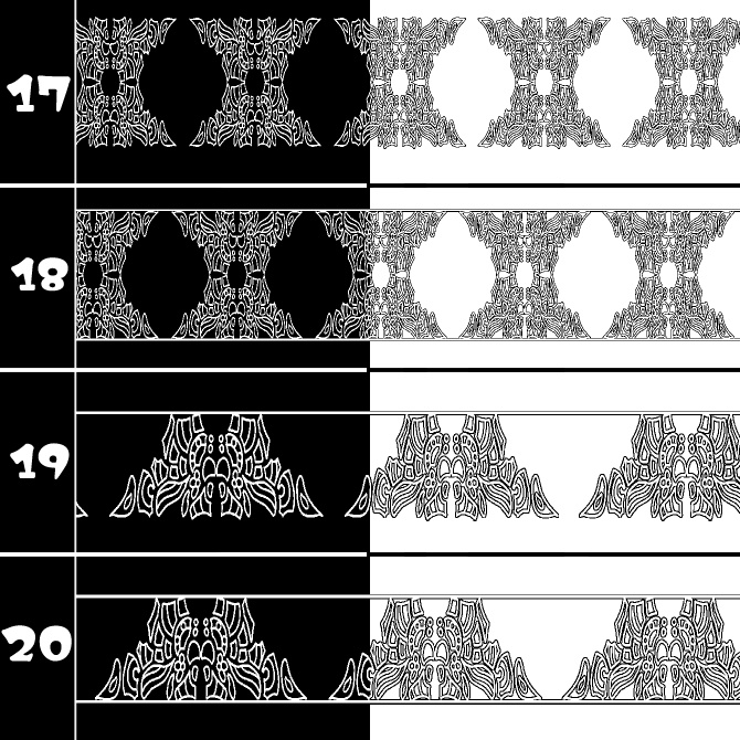No.215b みそおねぎ飾り枠集