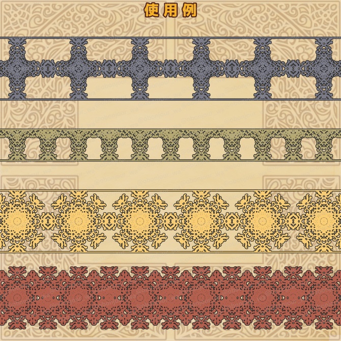 No.216b みそおねぎ飾り枠集