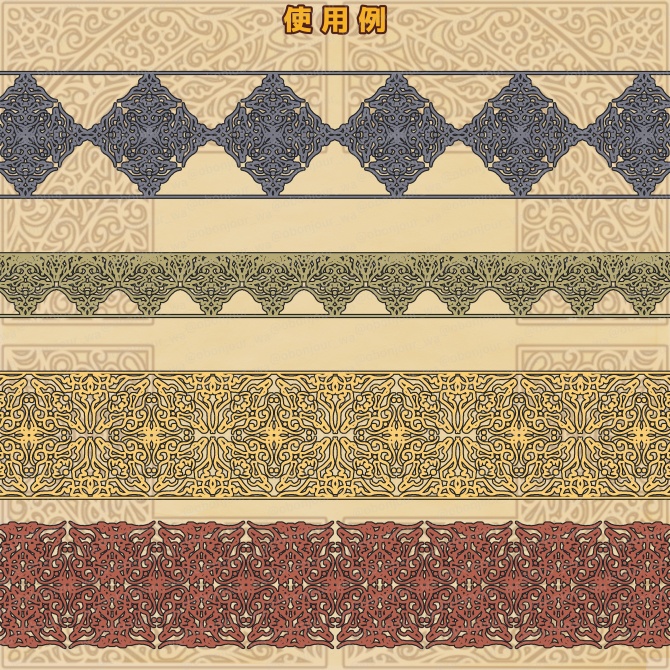 No.218c みそおねぎ飾り枠集