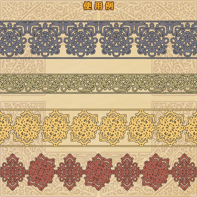 No.219b みそおねぎ飾り枠集