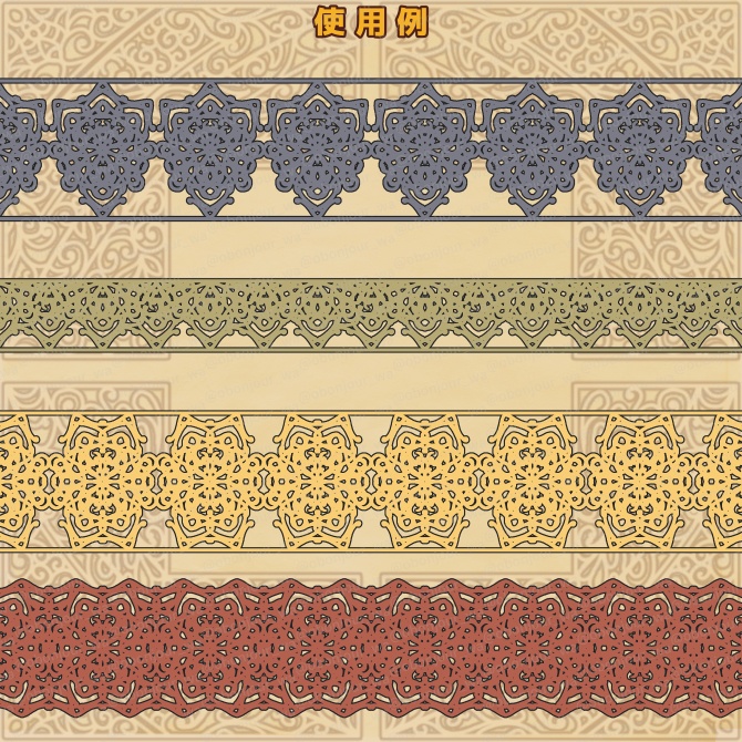 No.219c みそおねぎ飾り枠集