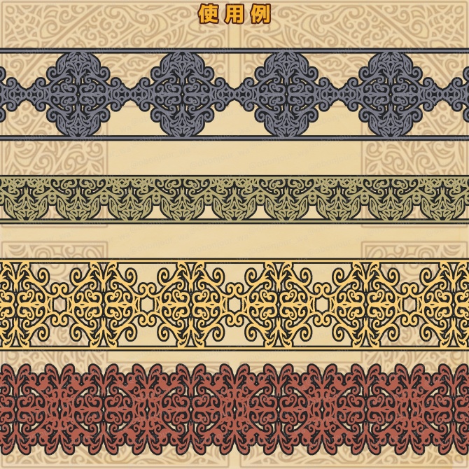 No.221c みそおねぎ飾り枠集