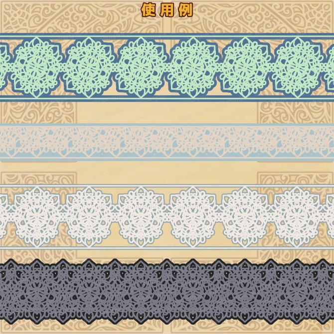 No.230c みそおねぎ飾り枠集