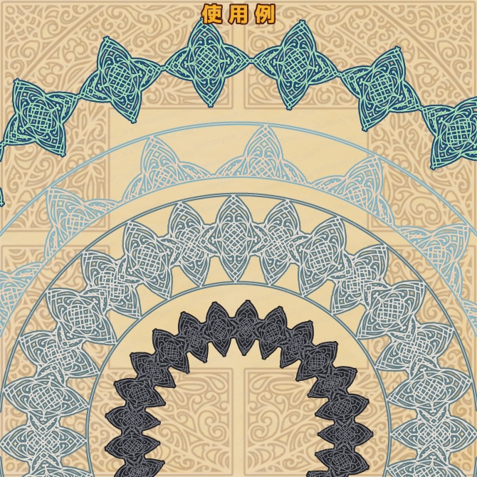 No.252G みそおねぎ飾り枠集