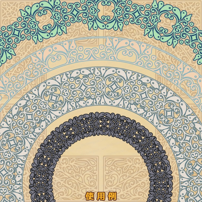 No.265F みそおねぎ飾り枠集