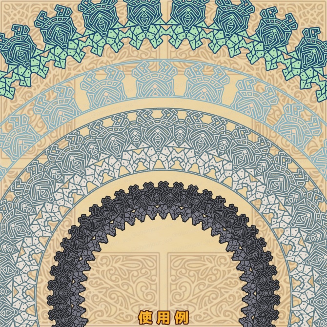 No.266C みそおねぎ飾り枠集