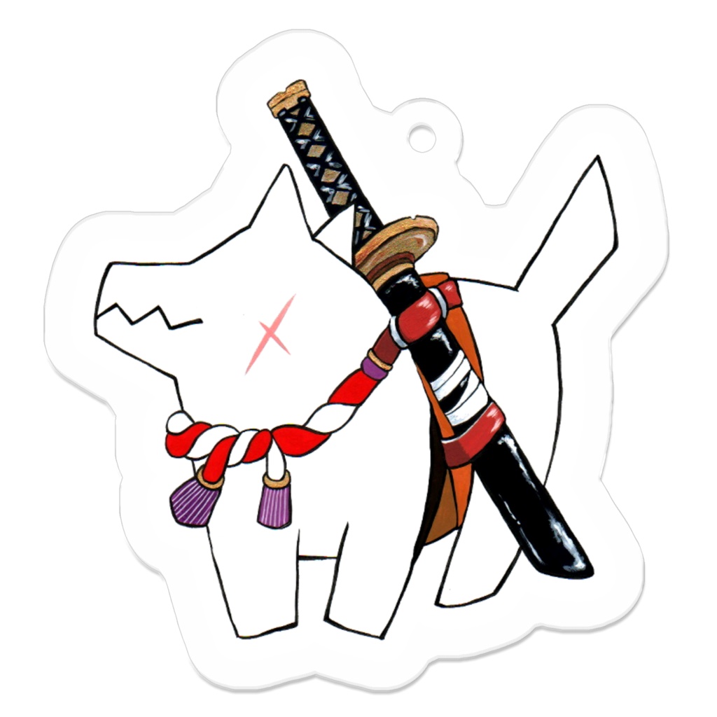何か背負ってる犬/何か持ってる犬【侍】【小判】【達磨】