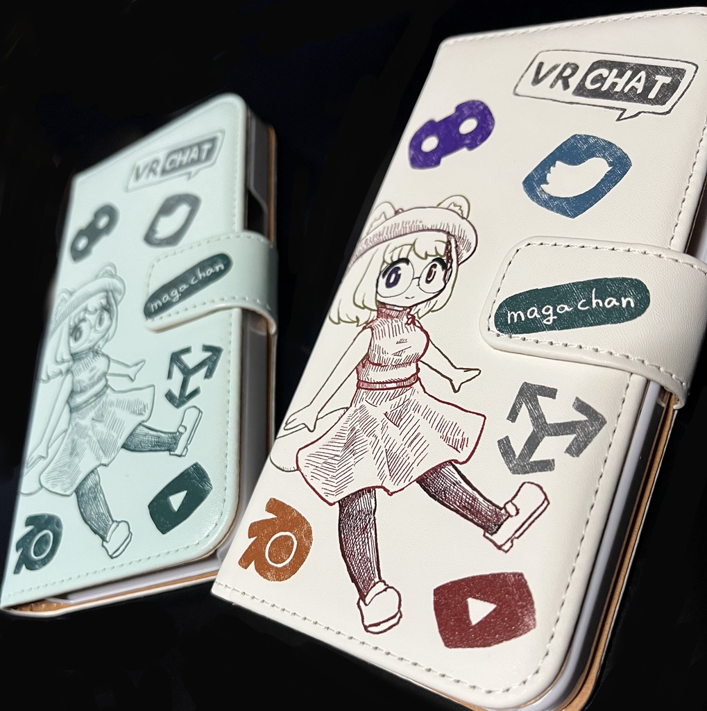 全機種対応 アバターイラストスマホケース Mppスマホケース 筆鍋 Booth
