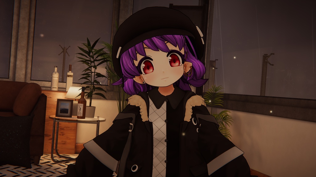 「Lili」VRChatアバター想定3Dモデル