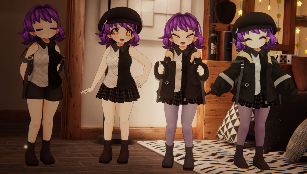 「Lili」VRChatアバター想定3Dモデル