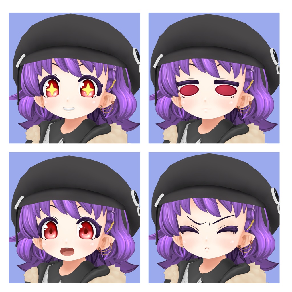 「Lili」VRChatアバター想定3Dモデル