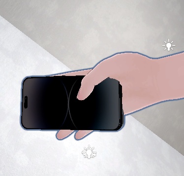Basic phone holding pose