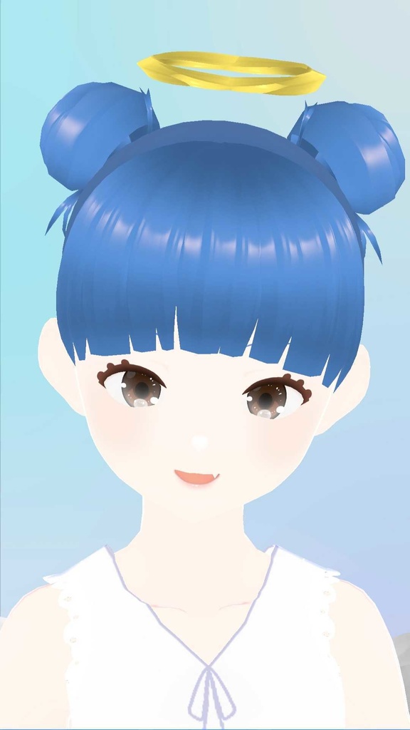 vroid用 天使堕天使の羽、輪セット