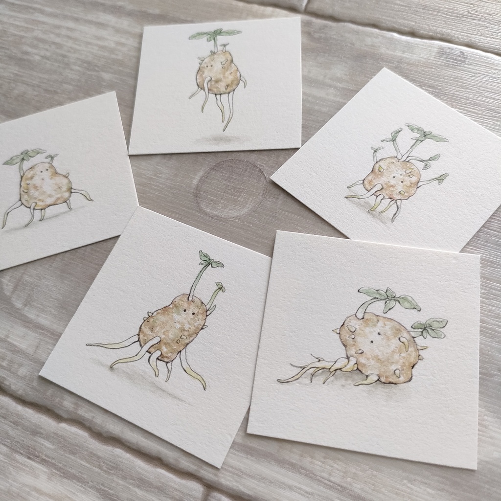 ミニ原画『じゃがいモン』①~⑤