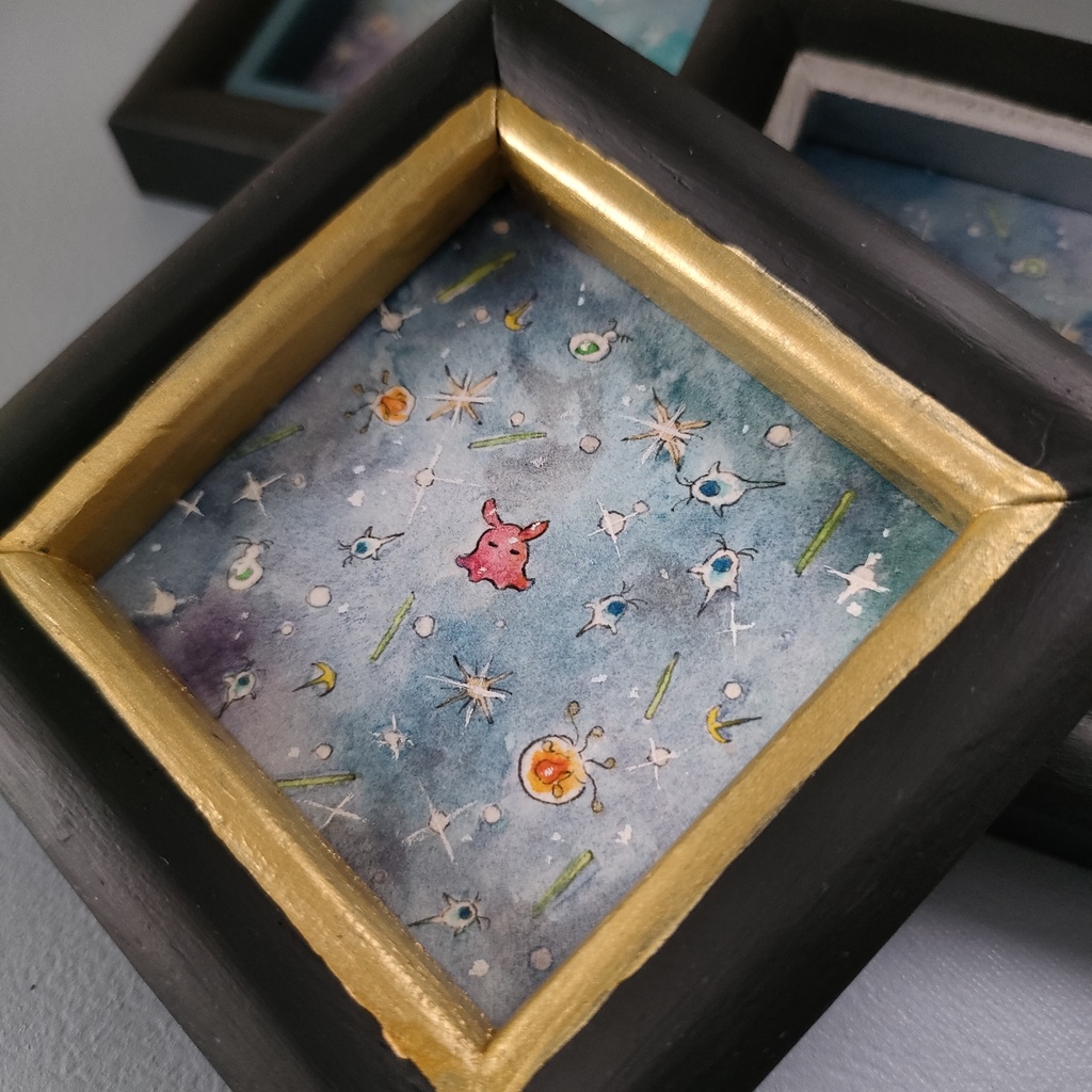 ミニ原画『Drifting friends』①~③