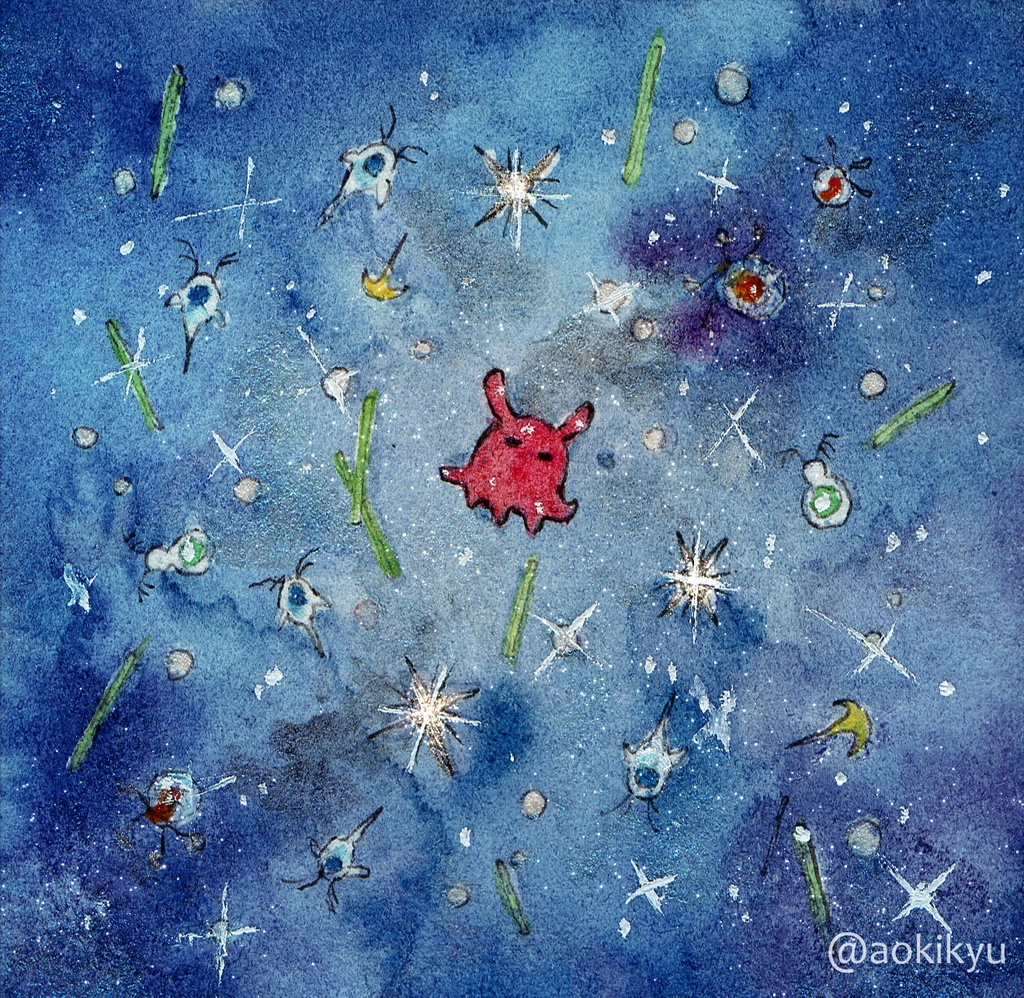 ミニ原画『Drifting friends』①~③