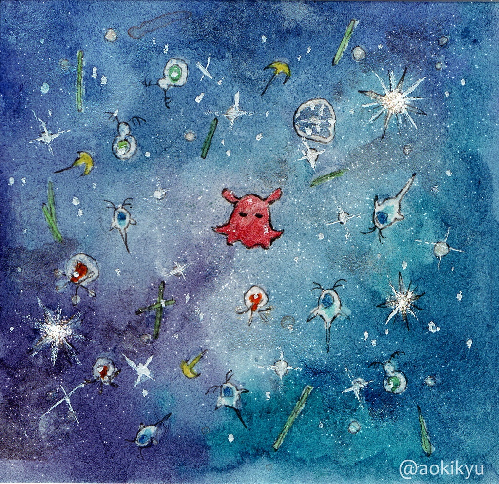 ミニ原画『Drifting friends』①~③