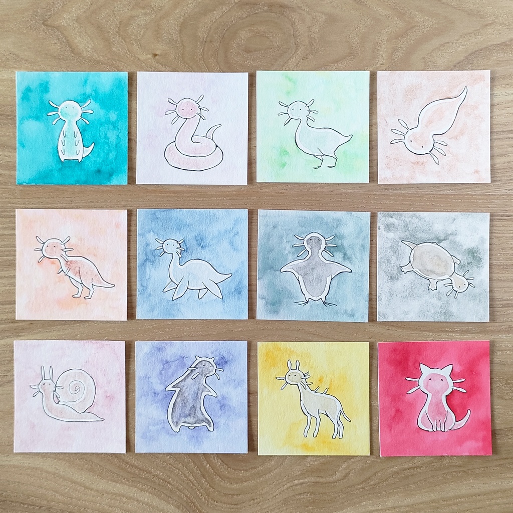 【ミニ原画】『ウパパ』シリーズ12種