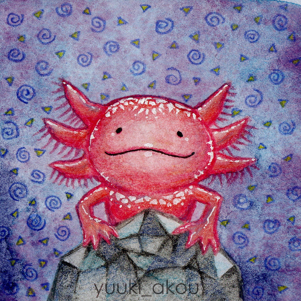 【ミニ原画】『axolotl』シリーズ