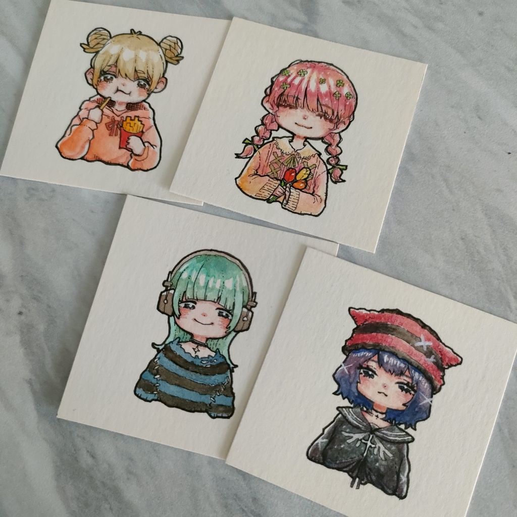 【ミニ原画】ミニフレームガールズ①~④