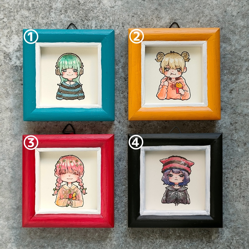 【ミニ原画】ミニフレームガールズ①~④