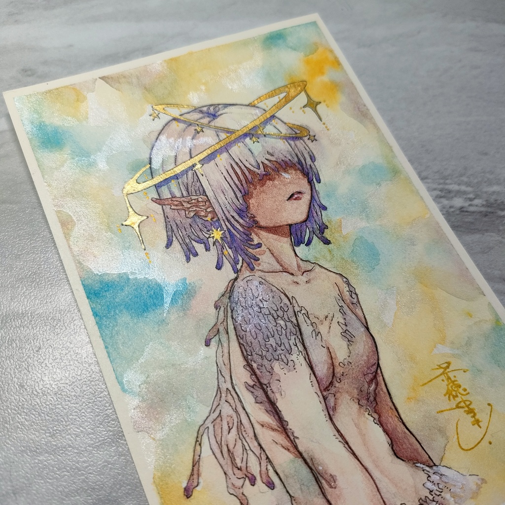 【ポストカード原画】『惑天使』