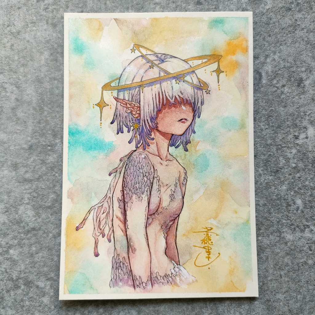 【ポストカード原画】『惑天使』