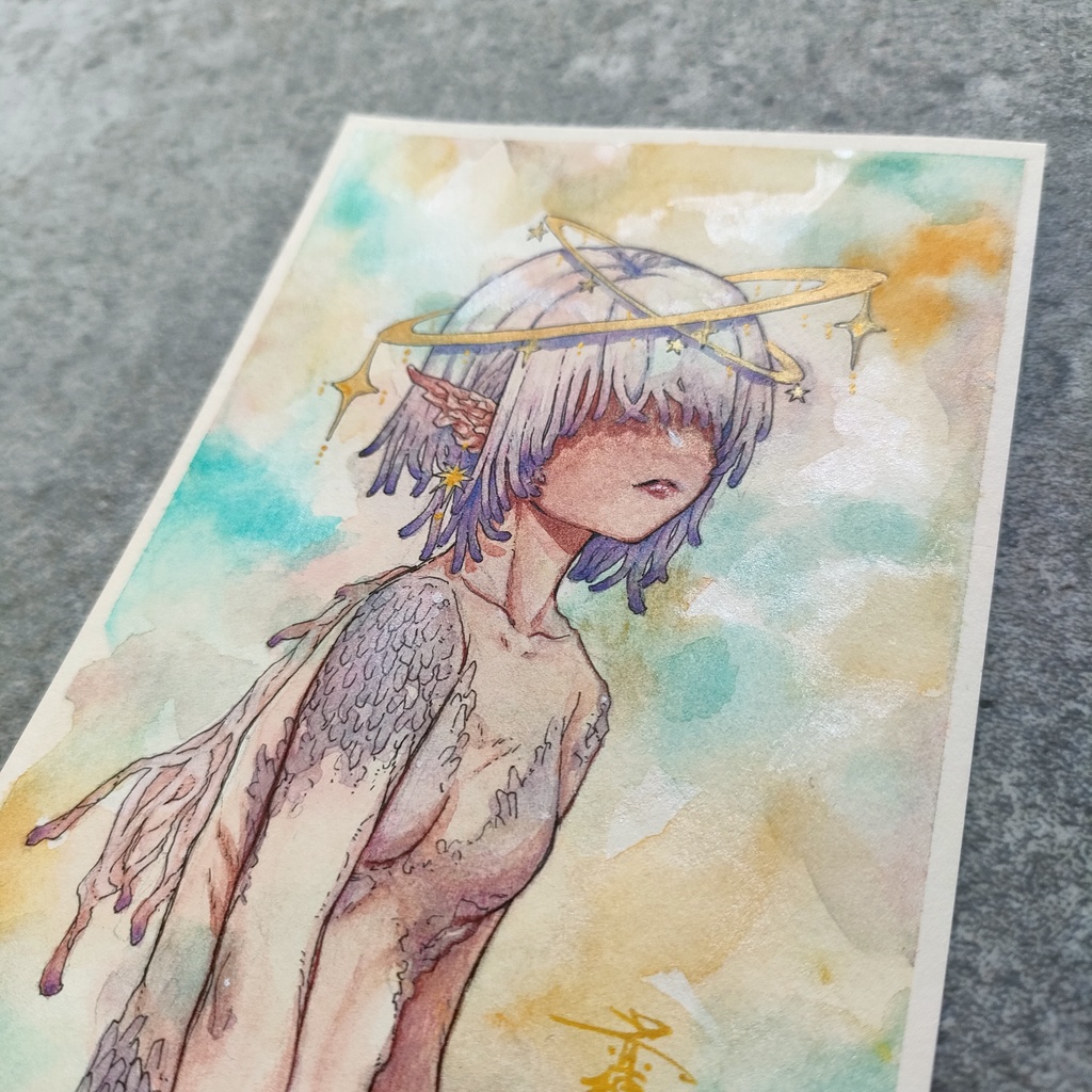 【ポストカード原画】『惑天使』