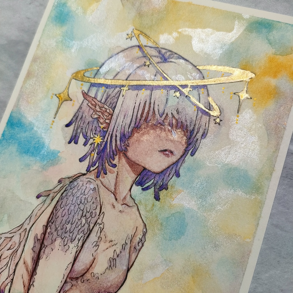 【ポストカード原画】『惑天使』