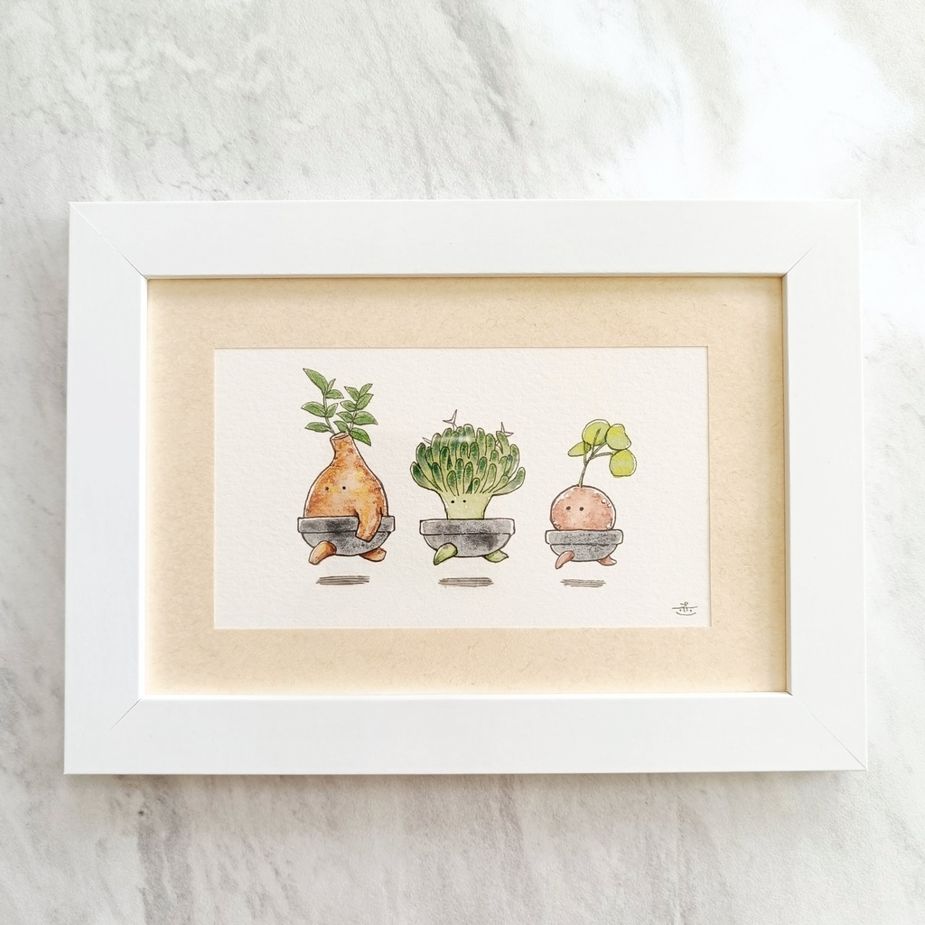 【ポストカード原画】『塊根ズB』